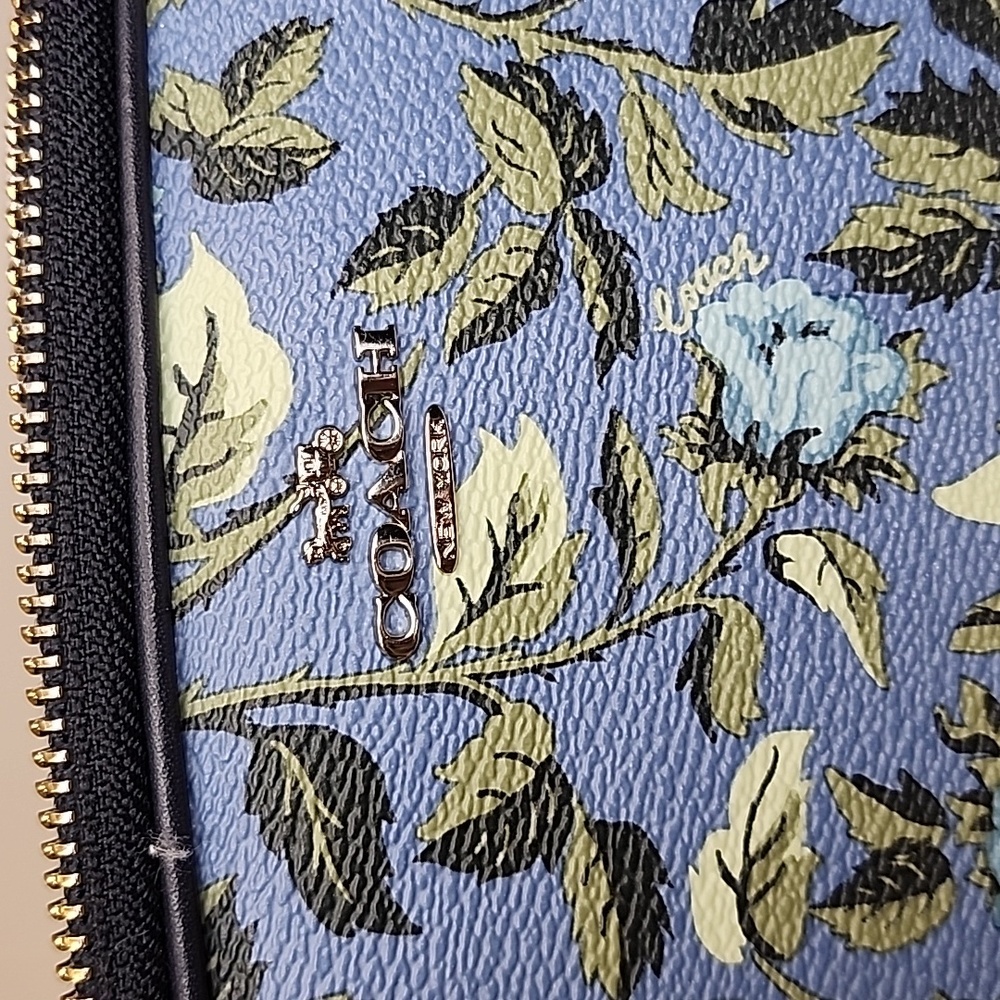 Coach Sadie Slate Sleeping Rose Crosabody Bag - Picture 13 of 14